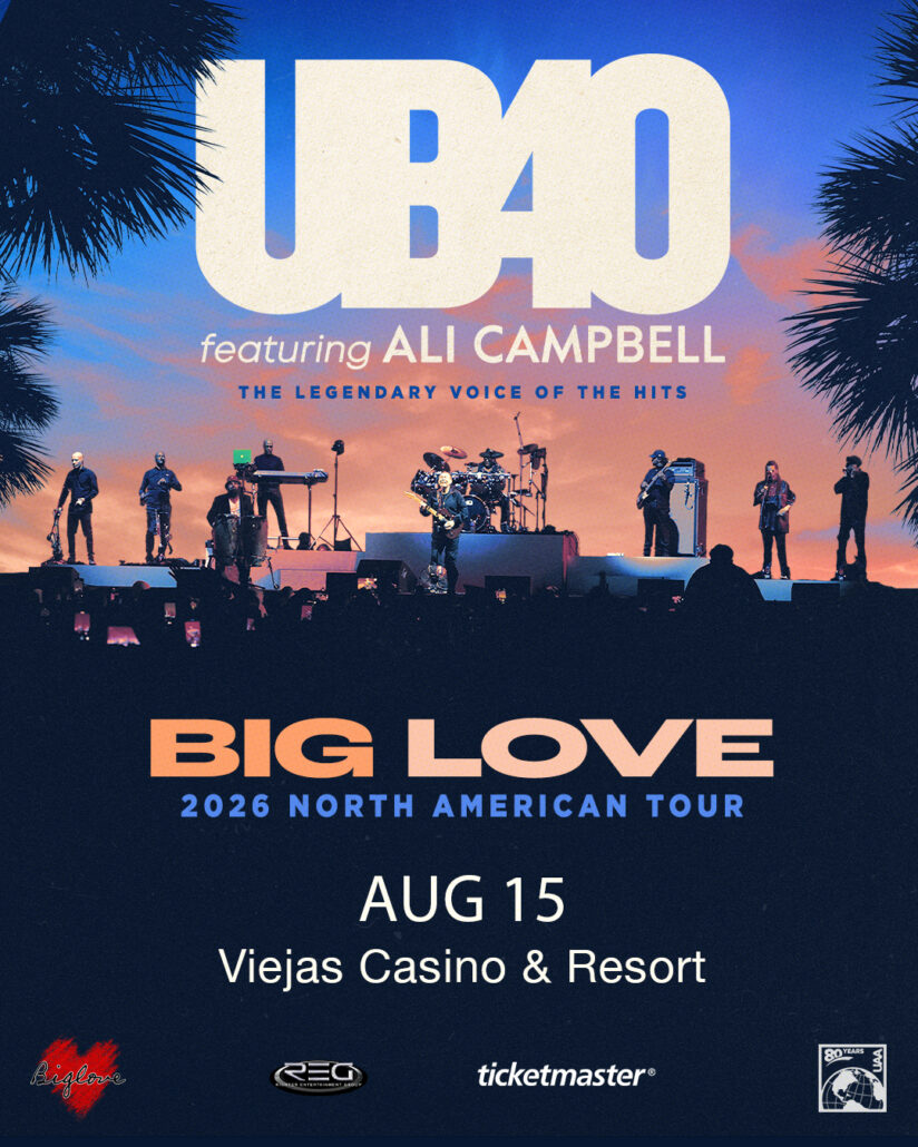 UB40 featuring Ali Campbell Live At Viejas August 15th 2026